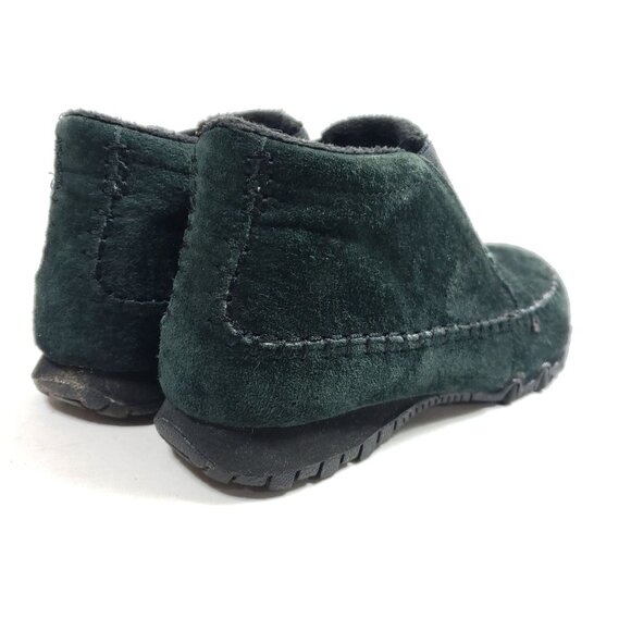 Skechers Women's Size 7 Suede Leather Forest Green Ankle Bootie - Picture 4 of 9